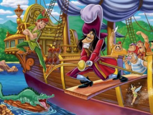 Peter Pan and Captain Hook. (google images. com)