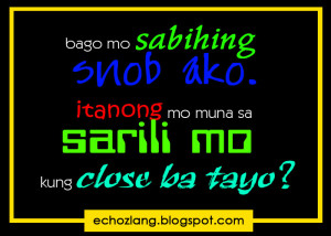 Quotes Para Sa Mga Feeling Gwapo ~ October 2012 | Echoz Lang - Tagalog ...