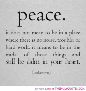 Peace Quotes and Sayings