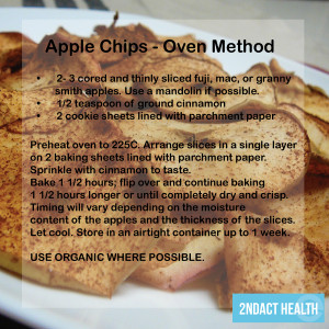 Mid-Week Snack: Oven-baked Apple Chips