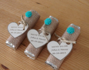 Favors- Wedding, Bridal Shower Favors- Personalized Mint to Be Favors ...