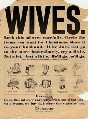 Aww.... just what all us wives would want for Christmas hehe