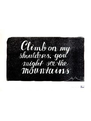 Climb on my shoulders #quote