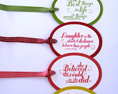 inspirational quotes small gift idea mothers day gfit tags swing tags ...