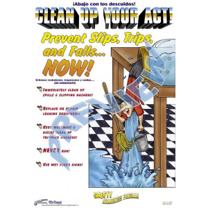 slip fall prevention poster item uni 01001 please contact us for quote ...