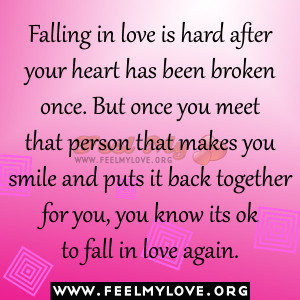 Falling in love is hard after your heart has been broken once. But ...