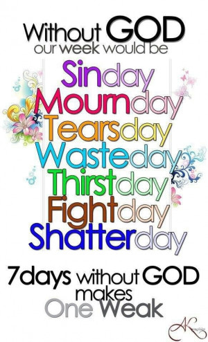 Days of the week without God