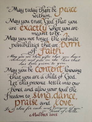 Teresa of Avila Quote, Custom Calligraphy Religious Art, Catholic, in ...