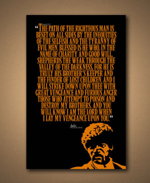PULP FICTION - JULES Quote Poster