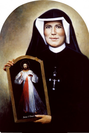St. Faustina and her Divine Mercy Image. For Divine Mercy Sunday this ...