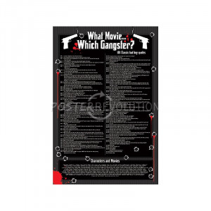 What Movie, Which Gangster? Movie (Movie Quotes) Poster Print - 24x36