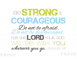 Graduates: Be Strong & Courageous
