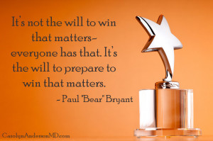 Hard Work Football Quotes Preparation quote by bryant