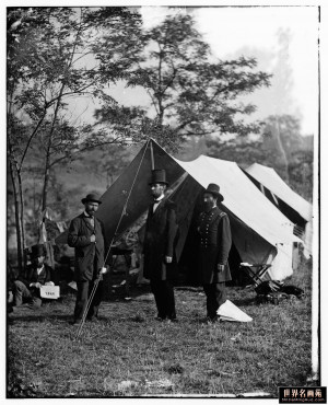 Allan Pinkerton, Abraham Lincoln, and General McClernand by Alexander ...