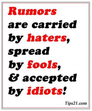 Quotes About Spreading Rumors