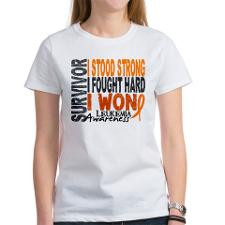 Survivor 4 Leukemia Shirts and Gifts Women's T-Shi for