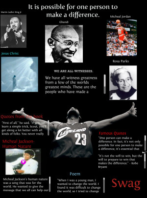 One Person Can Make a Difference