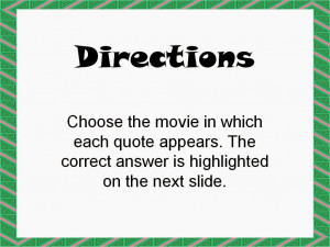 survive 2 thrive site map christmas movie quote trivia game