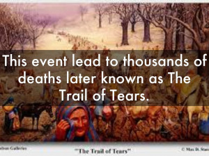 Andrew Jackson Villain Trail Of Tears This event lead to thousands of ...