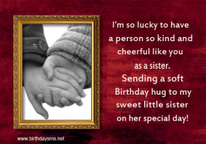 Happy Birthday Quotes for Little Sister