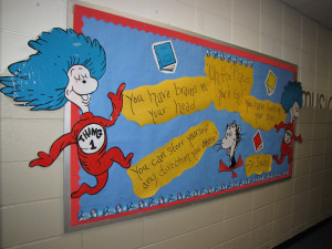 Dr. Seuss Classroom Ideas | Kourtney’s bulletin board…very cute!