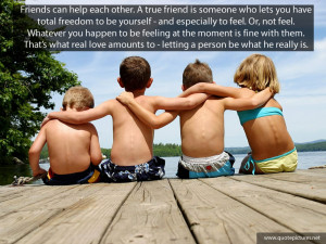 True friend quotes – Friends can help each other