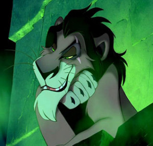 Leave my enemies full of scars, Lion King