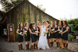 Country Wedding Dresses with Cowboy Boots Concepts