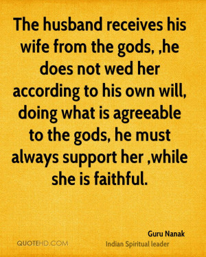 receives his wife from the gods, ,he does not wed her according to his ...