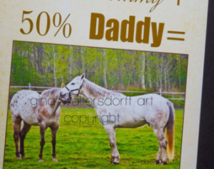 Horses, Typography, Mommy Daddy Text Print, Nursery Wall Decor, Colors ...