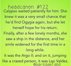 Percyjackson calypso Leo caleo otp headcanon