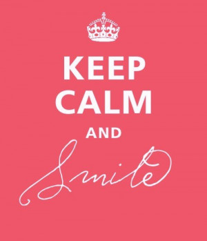 keep calm, pink, quote, relax, smile