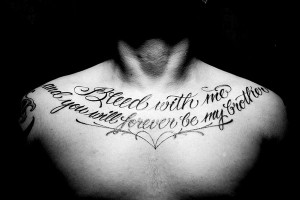 Brotherhood Quotes Tattoos Chest tattoo quotes