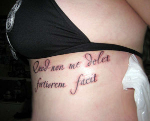 quote tattoos rib cage