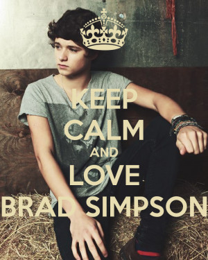 KEEP CALM AND LOVE BRAD SIMPSON