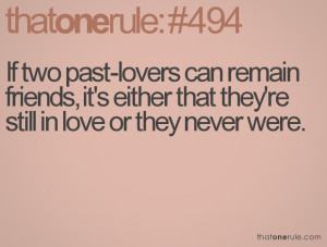 Two Past Lovers Can Remain