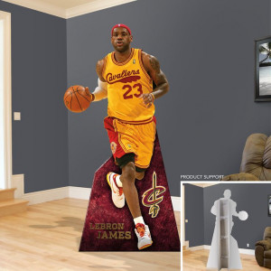 LeBron James Throwback Stand Out | Cleveland Cavaliers Man Cave ...