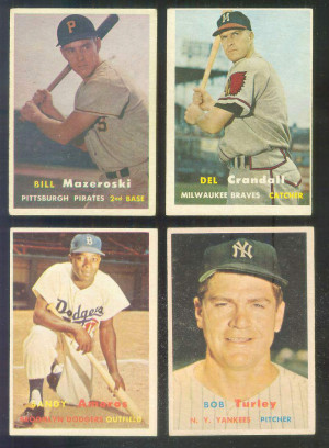 1957 Topps #.24 Bill Mazeroski ROOKIE (Pirates) Baseball cards value