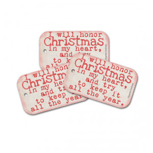 Christmas Carol Tags, Scrooge Quote Gift Tags, Holiday Gift Wrap ...