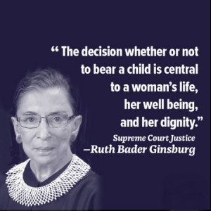 The decision whether or not to bear a child is central to a woman's ...