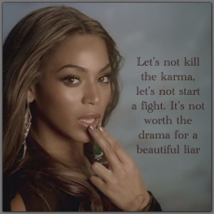 Beyonce beautiful liar lyrics