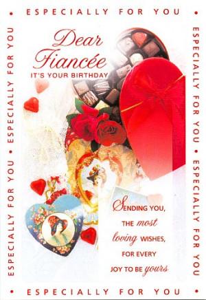Fiancée Birthday Greeting Cards