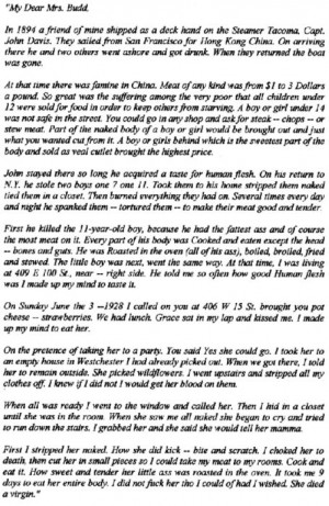 The letter serial killer Albert Fish sent to the mother of one of his ...