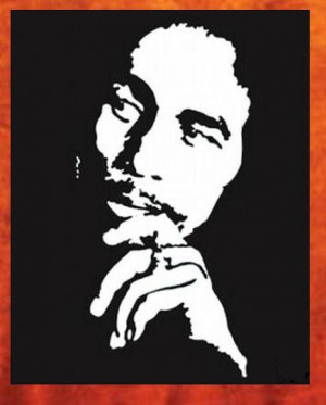 Bob Marley Stencil Painting