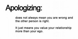 Relationship Spotting: The Importance of Apologies