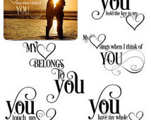 Love Word Art Quotes Photo Overlays for Scrapbooking - My HEART ...
