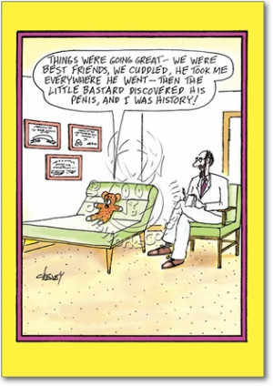 Teddy Bear Unique Inappropriate Humor Birthday Card Nobleworks