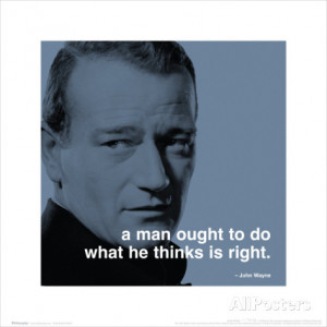 John Wayne: Right Art Print