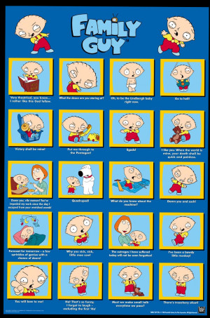 Family Guy - Stewie Quotes Poster