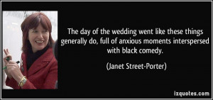 ... anxious moments interspersed with black comedy. - Janet Street-Porter